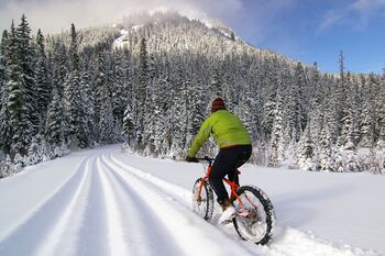 Mountainbiken im Winter